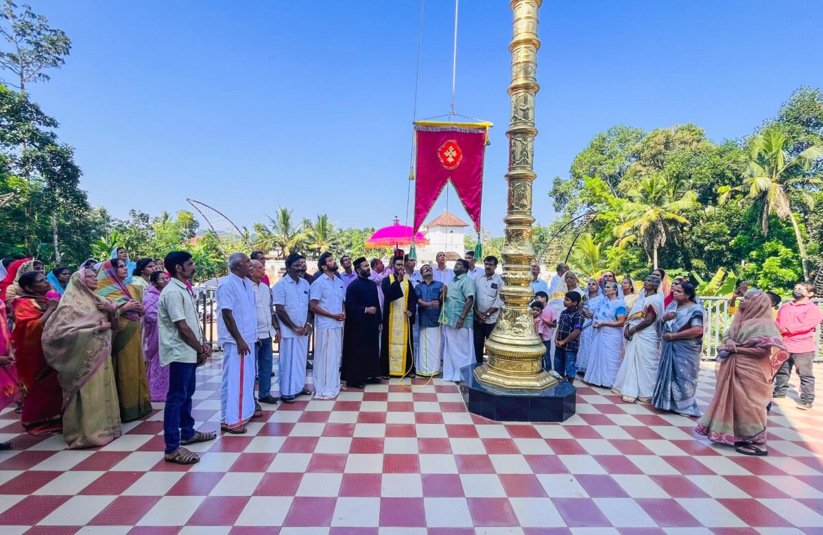 ഓണക്കൂർ സെഹിയോൻ യാക്കോബായ പള്ളി പ്രധാന പെരുന്നാൾ കൊടി കയറി.                                          