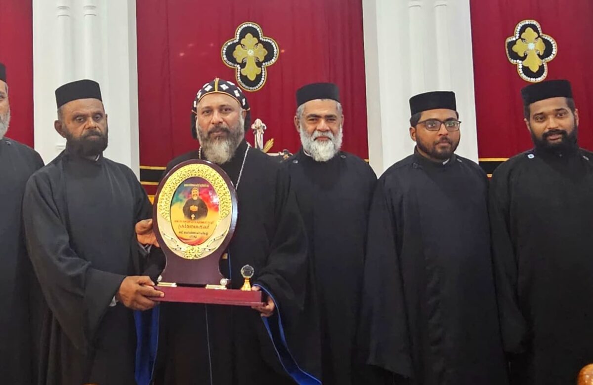 മേക്കാട്ടിൽ എം സി കുര്യാക്കോസ് റമ്പാച്ചന് സ്വീകരണം നൽകി