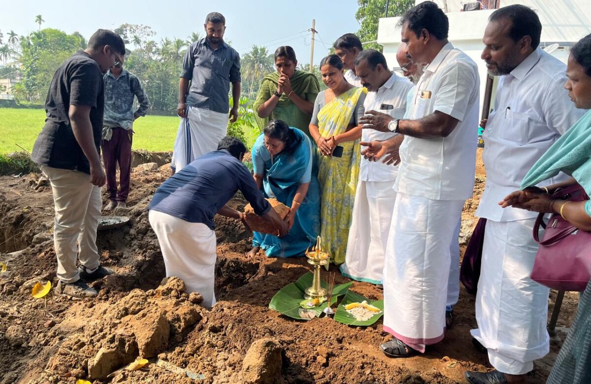 അങ്കണവാടി നിർമ്മാണം കല്ലിടീൽ നടത്തി