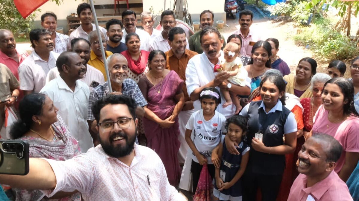 സാബു കെ ജേക്കബിനെ സ്വീകരിച്ചു കണയന്നൂരും എടയ്ക്കാട്ടുവയലും