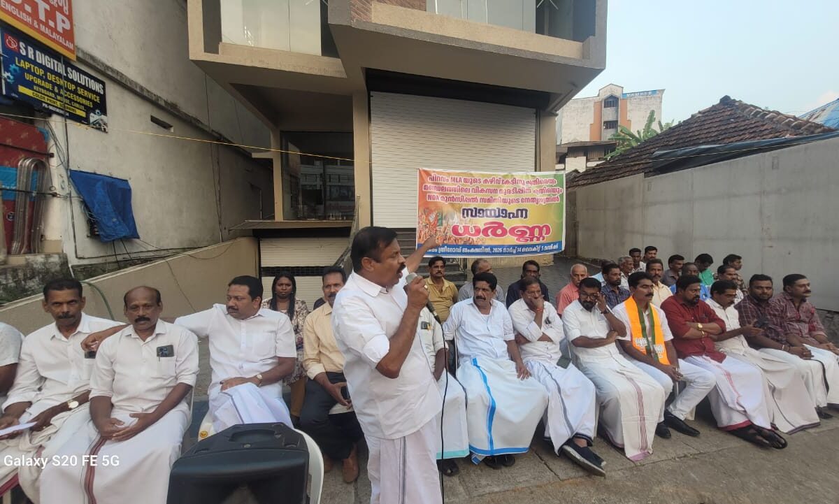 എൻ .ഡി.എ. സായാഹ്ന ധർണ നടത്തി                              