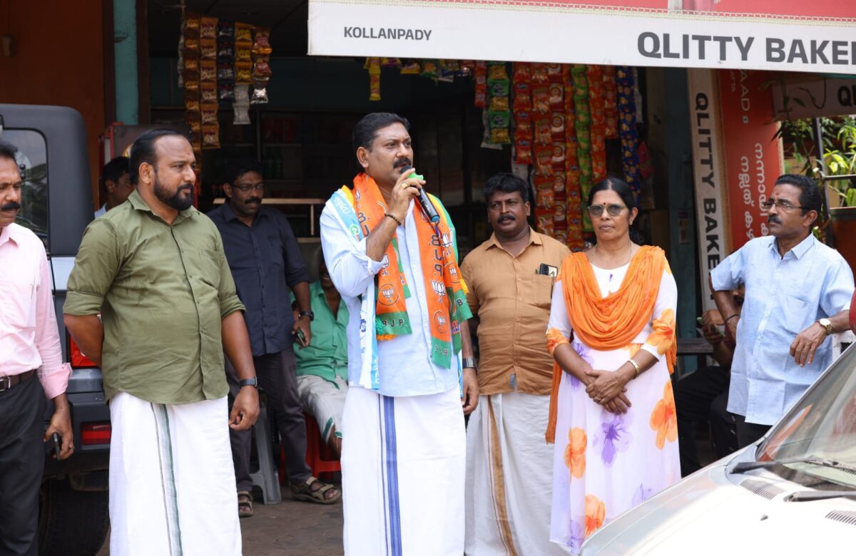 തിരുവാങ്കുളം, ചോറ്റാനിക്കര പഞ്ചായത്തുകൾ സഞ്ചരിച്ചു എൻ.ഡി.എ. സ്ഥാനാർഥി ജിബി അബ്രഹാം പര്യടനം നടത്തി                         