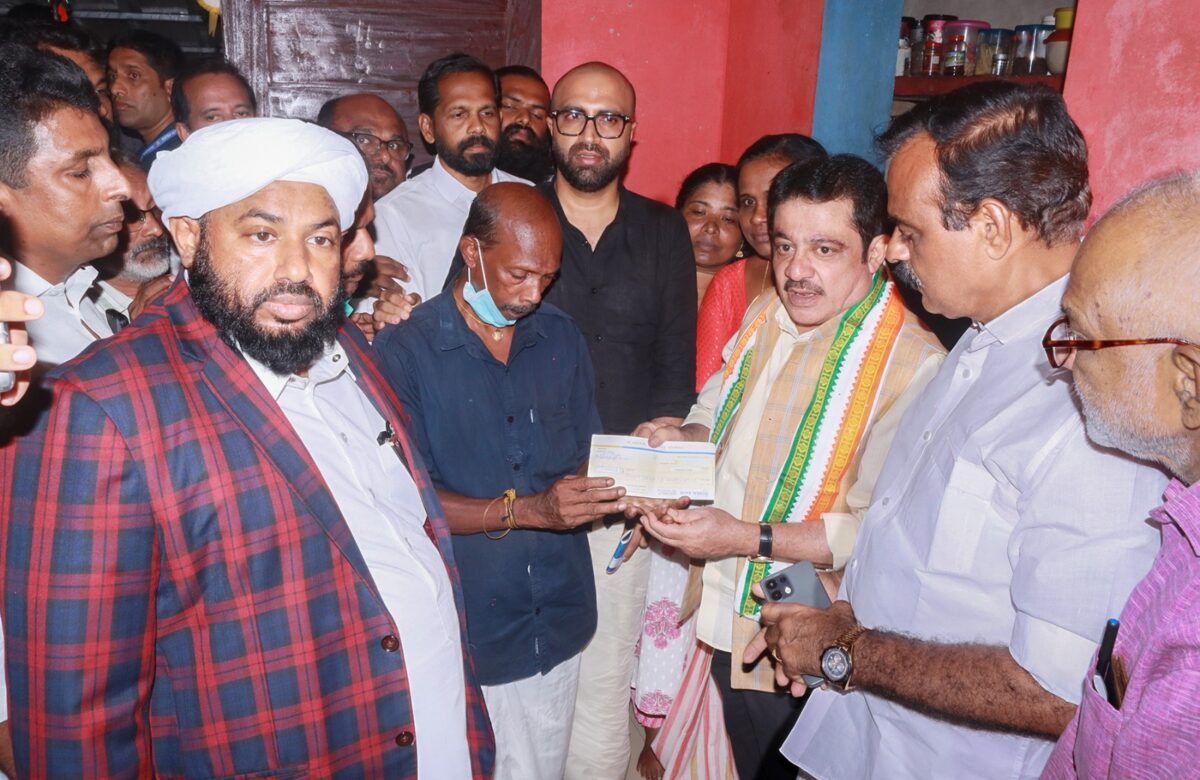 കർണാടകയിൽ അപകടത്തിൽ മരിച്ച മലയാളികളുടെ കുടുംബങ്ങൾക്ക് സഹായധനവുമായി കർണാടക മന്ത്രി രാമമംഗലത്ത്